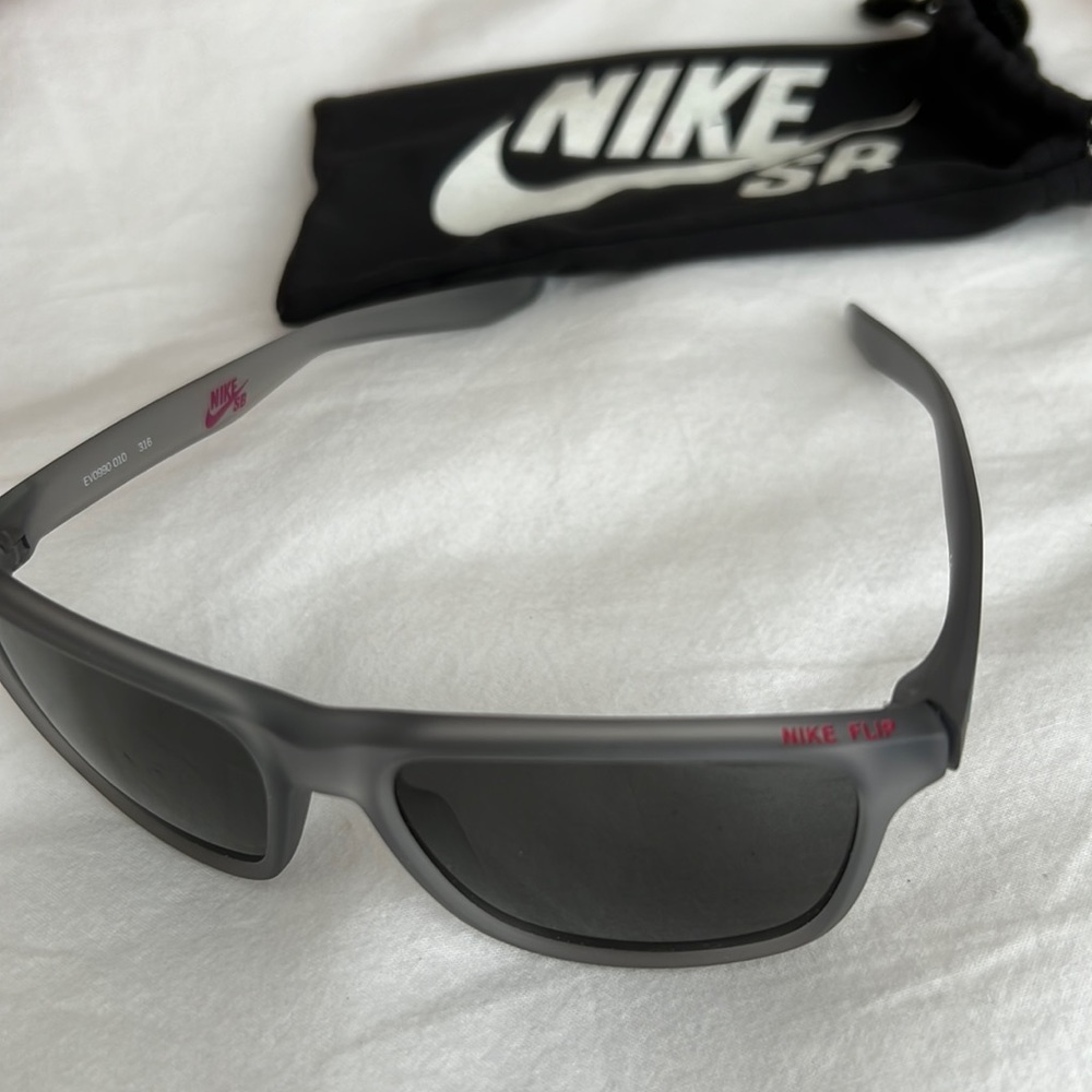 Nike flip sunglasses in grey